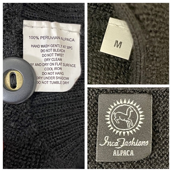 Inca Fashions Alpaca Golf Cardigan "Retro Pro" Professional - Picture 7 of 7